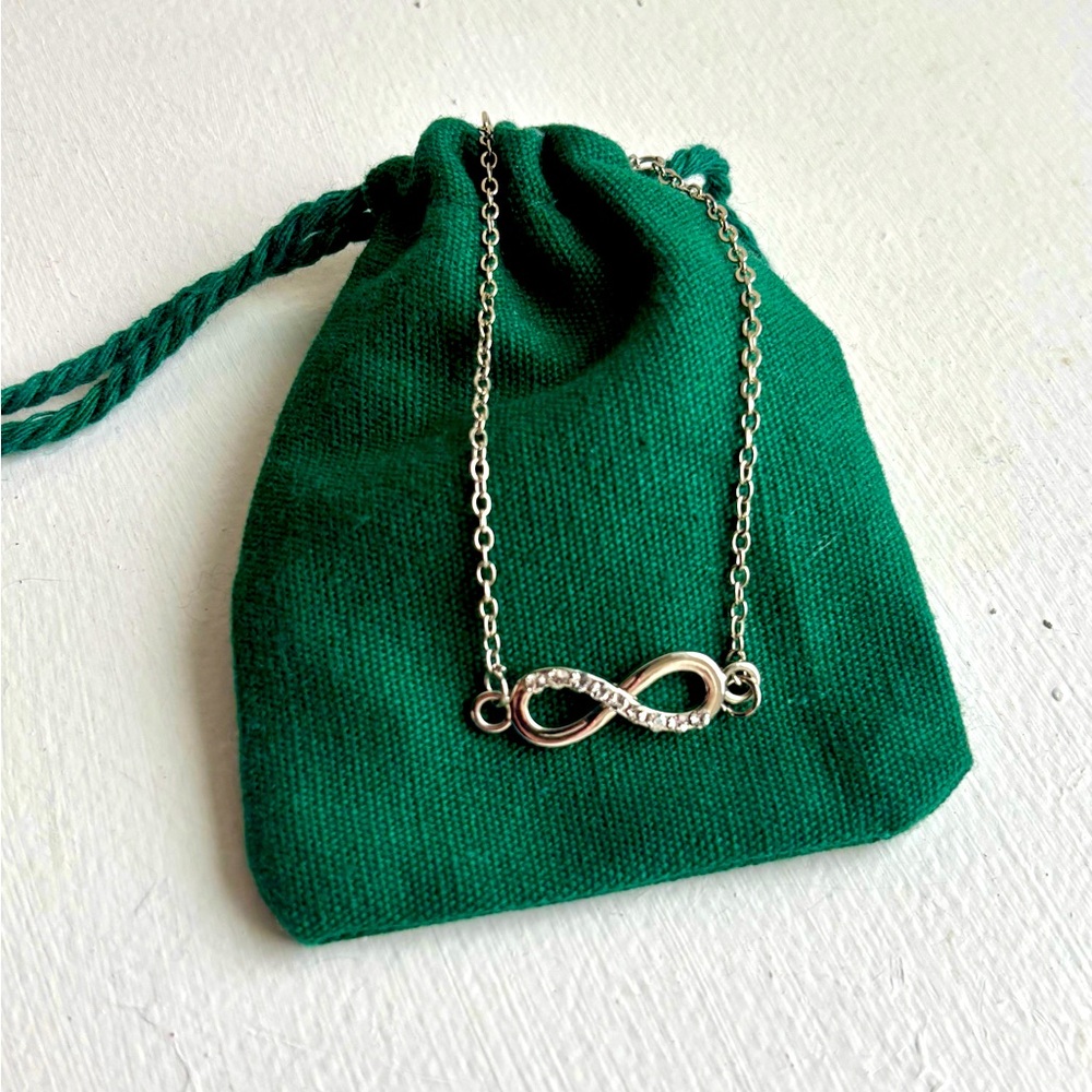 Swarovski Sterling Silver Infinity Sign Bracelet